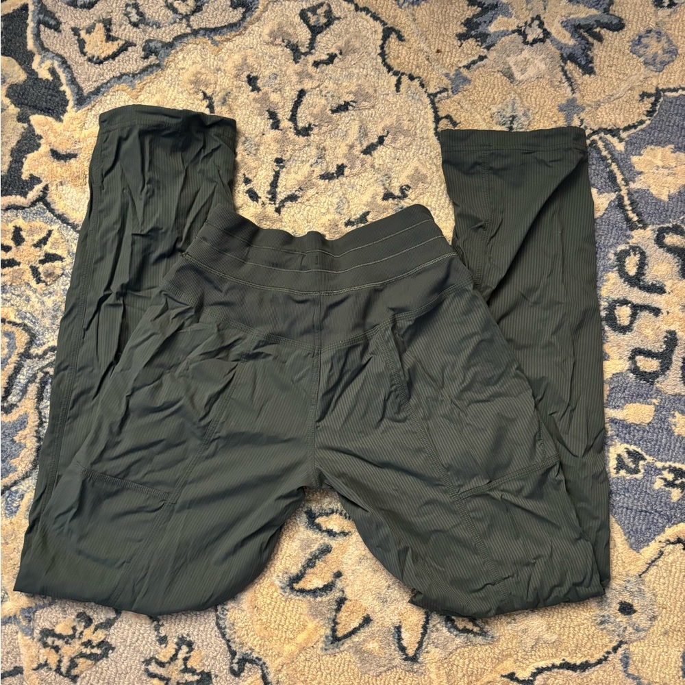 Women's Cream Drawstring Pants - Picture 5 of 5